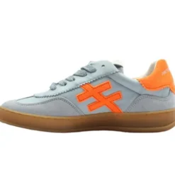 Another Trend Blue and Orange Suede Trainer|A0320429