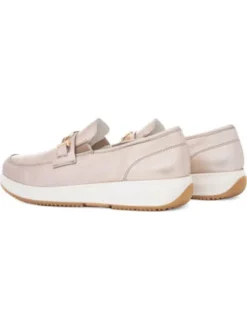 Ara Light Gold Wide Fit Loafer|122552808