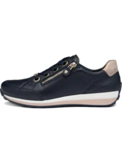 Ara Navy Wide Fit Trainer|126458712