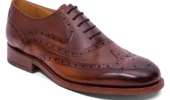 Barker Liffey Brown Brogue Formal Shoe
