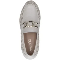 Caprice Beige Mini Wedge Loafer|924505199
