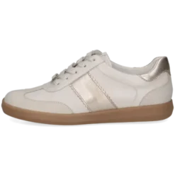 Caprice White and Gold Combo Trainer|923705130