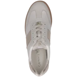 Caprice White and Gold Combo Trainer|923705130