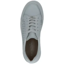 Caprice White Laser Cut-outs Platform Trainer|923719102