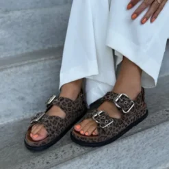 Copenhagen Leo Print Platform Sandal| CS8340