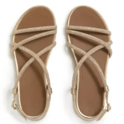 Fit Flop Crystal Gold Strappy Sandal| A3Z675