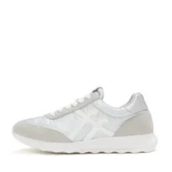 Fitflop Silver Retro Metallic Silver Trainer|A5QE11
