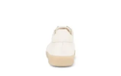 Gabor Beige Leather and Raffia Trainer|8330042