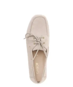 Gabor Light Beige Suede Slip On|8520012