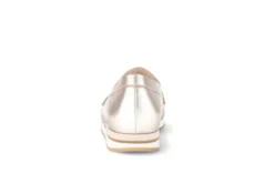 Gabor Light Gold Leather Loafer| 8241682