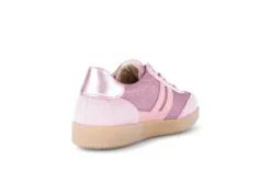 Gabor Pink Suede and Textile Trainer|8330013