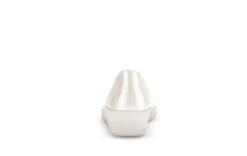 Gabor White and Silver Mini Wedge Pump|8604253