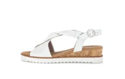 Gabor White Wedge Sandal|8275150