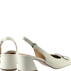 Hogl Beige Leather Sling Back|1046231200