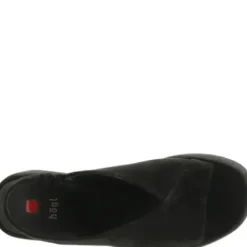 Hogl Black Suede Platform Sandal|1025220100
