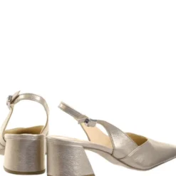 Hogl Light Bronze Leather Sling Back|10461178