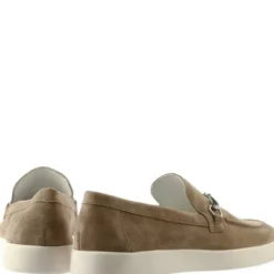 Hogl Taupe Suede Comfort Loafer|1012121900