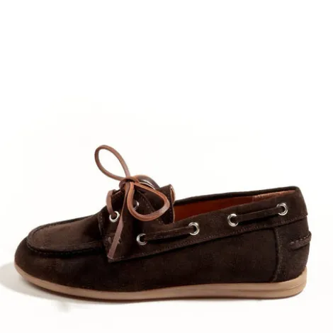 KMB Soft Dark Brown Suede Moccasin|A7600D