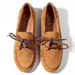 KMB Soft Tan Suede Moccasin|A7600B