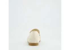 Paul Green Beige Braided Leather Loafer |1209019