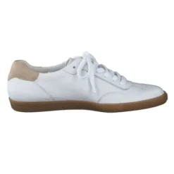 Paul Green White & Taupe Retro Trainer| 5450010