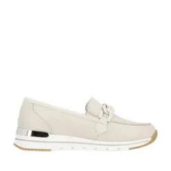 Remonte Beige Mini Wedge Loafer|R671160W