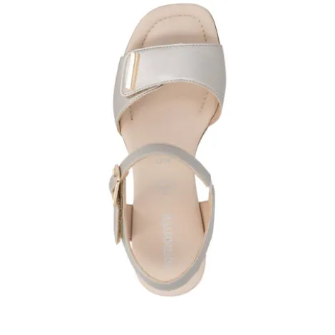 Remonte Light Gold Sandal |D1K5490