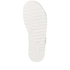 Remonte White and Light Gold Multi Strap Sandal|D0Q5592