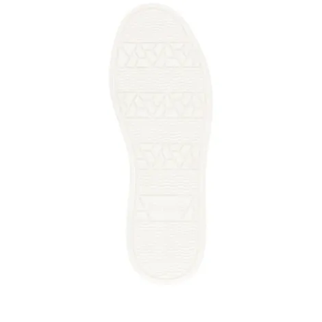 Remonte White Mini Wedge Trainer|D2E0080W