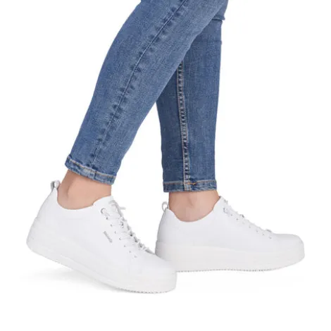 Remonte White Platform Trainer|D1C1280