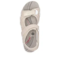 Rieker Soft Pink Comfort Velcro Sandal|6886631P