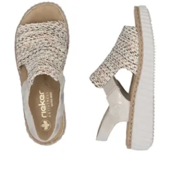 Rieker Wide Fit Comfort Wedge Sandal|69276600