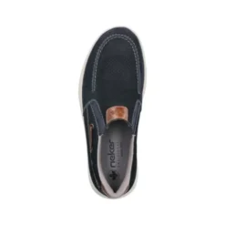 Rieker Wide Fit Navy Comfort Slip On|1696814