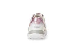 Rolling Soft Metallic Leather and Fabric Trainer|8692553