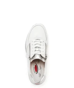 Rolling Soft White and Silver Comfort Trainer|8696851W
