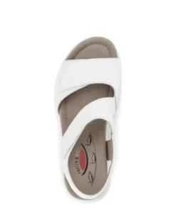 Rolling Soft White Strap Wedge Sandal|8681550
