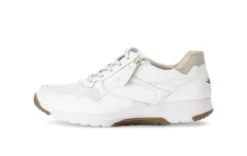 Rolling Soft Wide Fit White Trainer|8697851W