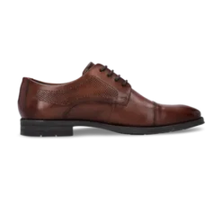 Salamander Cognac Leather Lace-Up Business Shoe|E11AUU0263