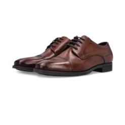 Salamander Cognac Leather Lace-Up Business Shoe|E11AUU0263