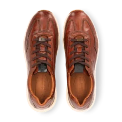 Salamander Cognac Leather Trainer|E31ASA0563