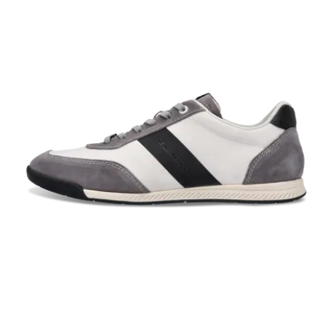 Salamander Light Grey Leather Trainer|E31AWA0312