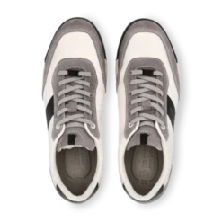 Salamander Light Grey Leather Trainer|E31AWA0312