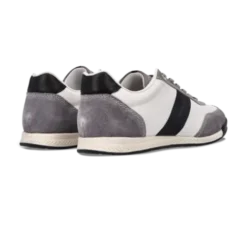 Salamander Light Grey Leather Trainer|E31AWA0312