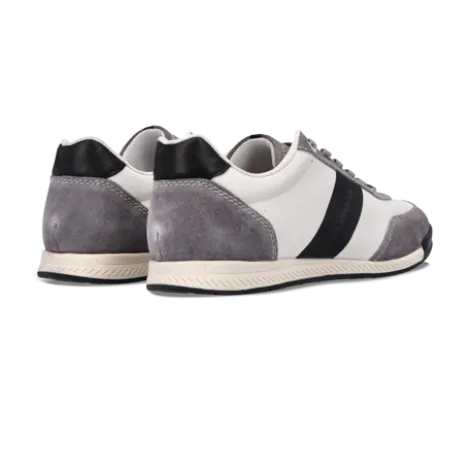 Salamander Light Grey Leather Trainer|E31AWA0312