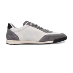 Salamander Light Grey Leather Trainer|E31AWA0312