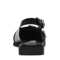 Steve Madden Black Leather Sling Back| 11003901BK