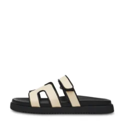 Steve Madden Natural and Black Mule| 11003028NB