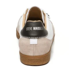 Steve Madden White and Taupe Trainer| 12000795WB