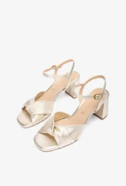Unisa Gold Leather Sandal |MEDWAYG