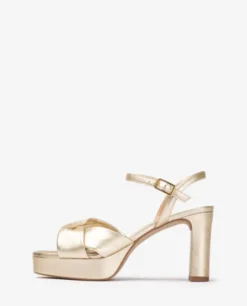 Unisa Gold Platform Sandal|ONOAG